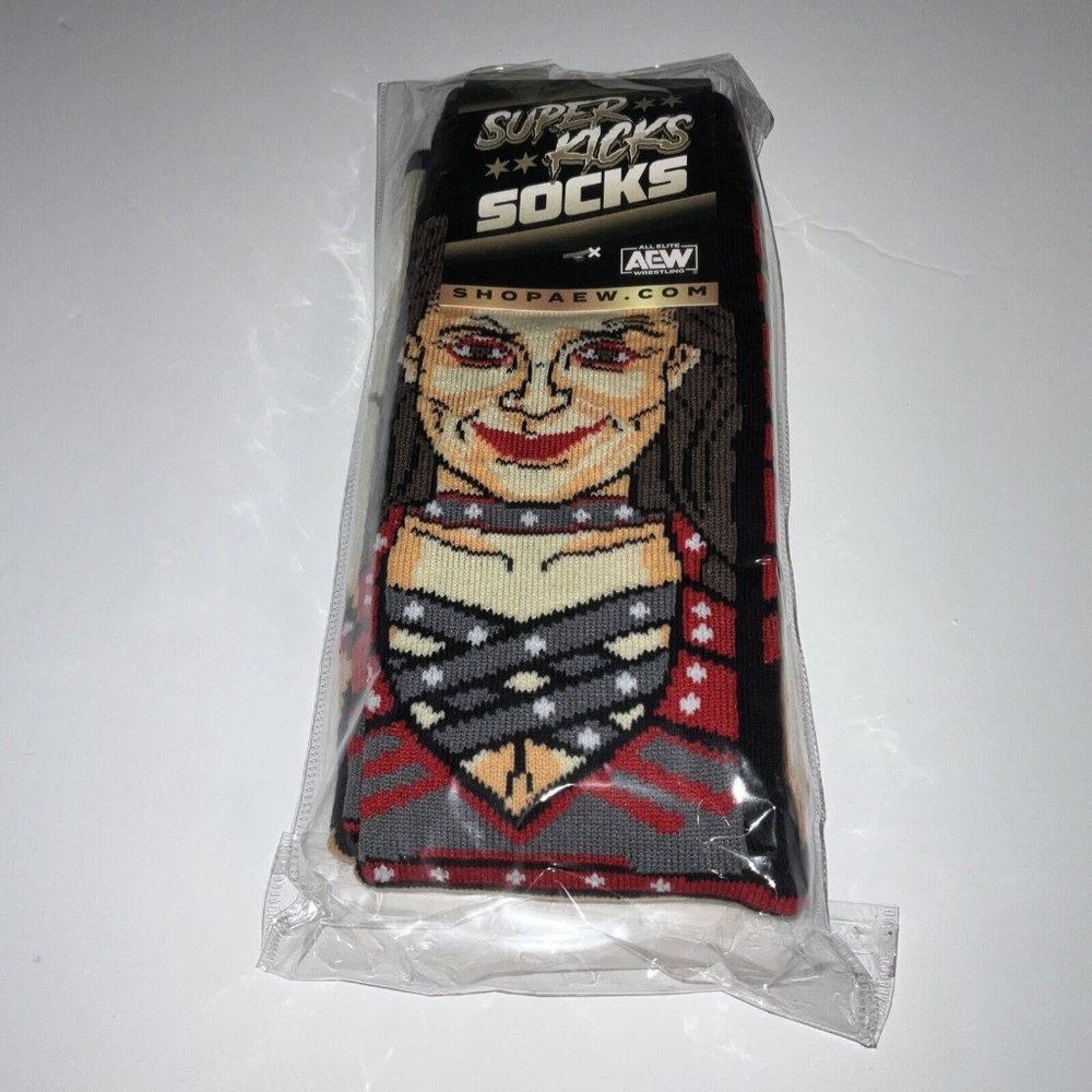 Dr. Britt Baker AEW All Elite Wrestling Super Kicks Socks - One Pair. NEW. PWT.